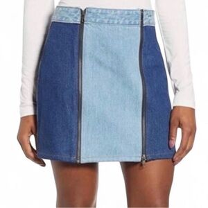 1.STATE | Denim Mini Skirt